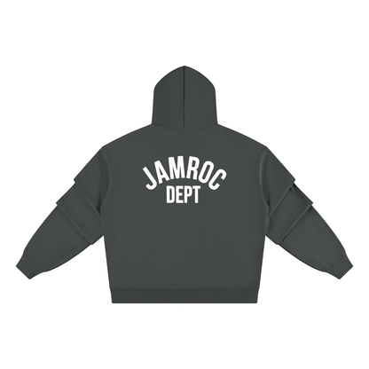 Unisex Heavyweight Ruched Sleeves Hoodie