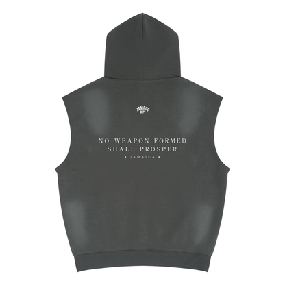 No Weapon Formed Heavyweight Sleeveless Hoodie