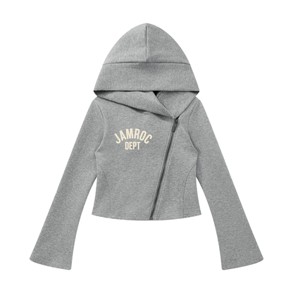 Women's Bell Sleeve Full Zip Hoodie