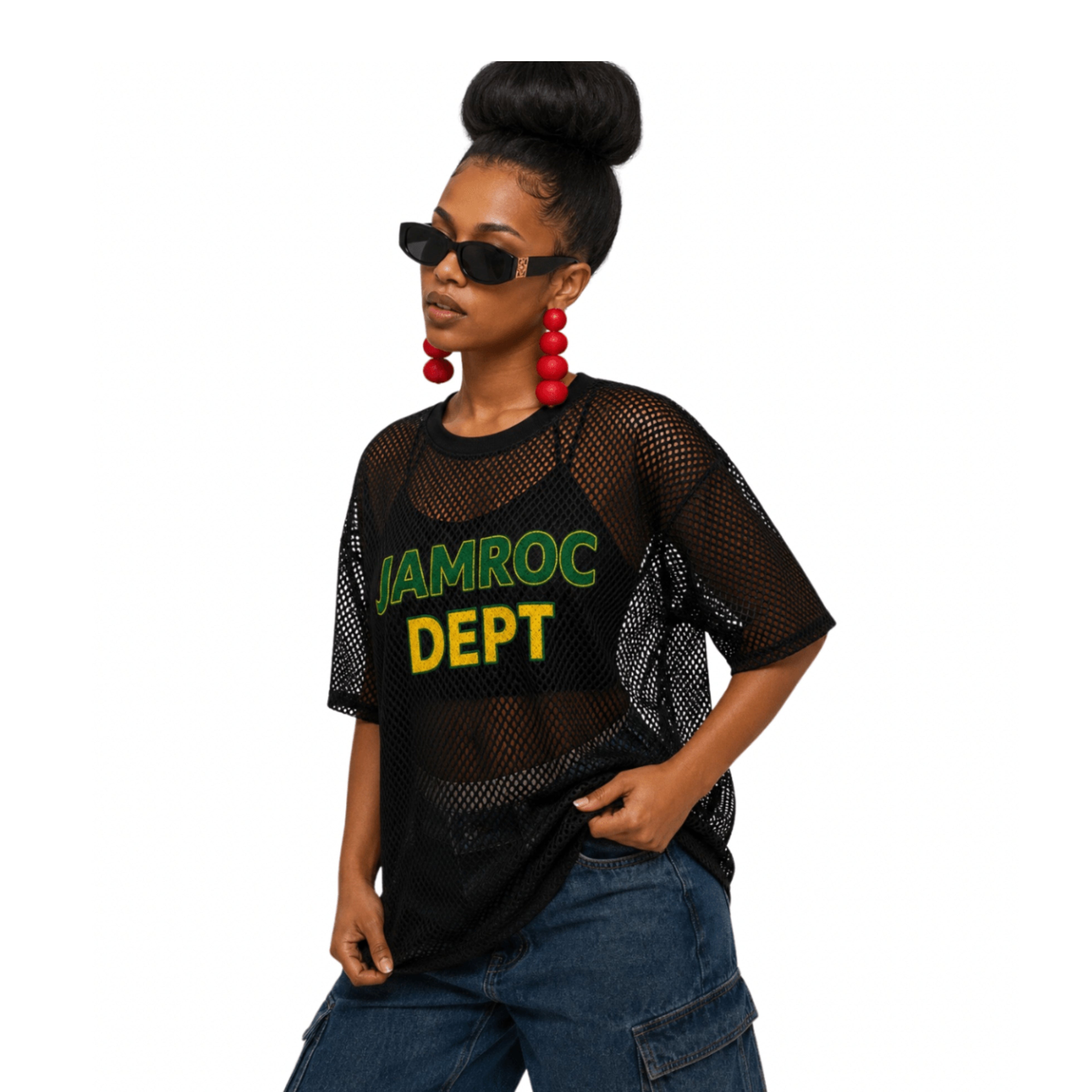 Jamaica Culture Net Boxy T-shirt