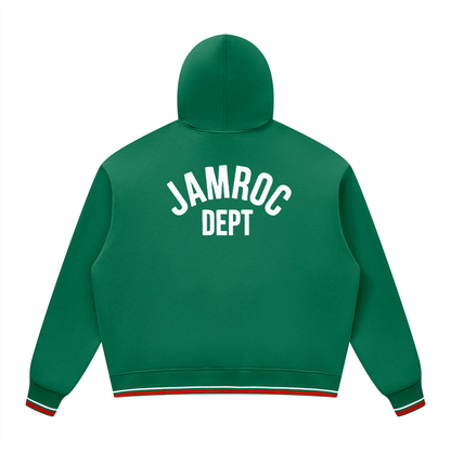 Unisex Oversized Color Block Fleece Hoodie