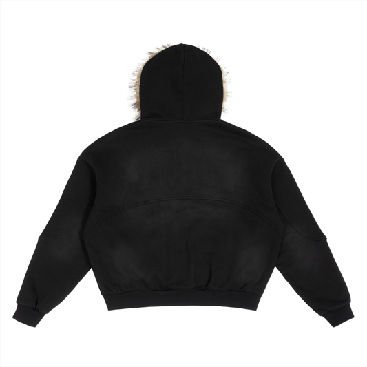 Jamroc Dept. Sun Fade Detachable Fur Hoodie