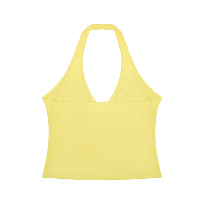 Women’s Ruched Halter Yoga Tank Top