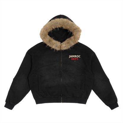 Jamroc Dept. Sun Fade Detachable Fur Hoodie