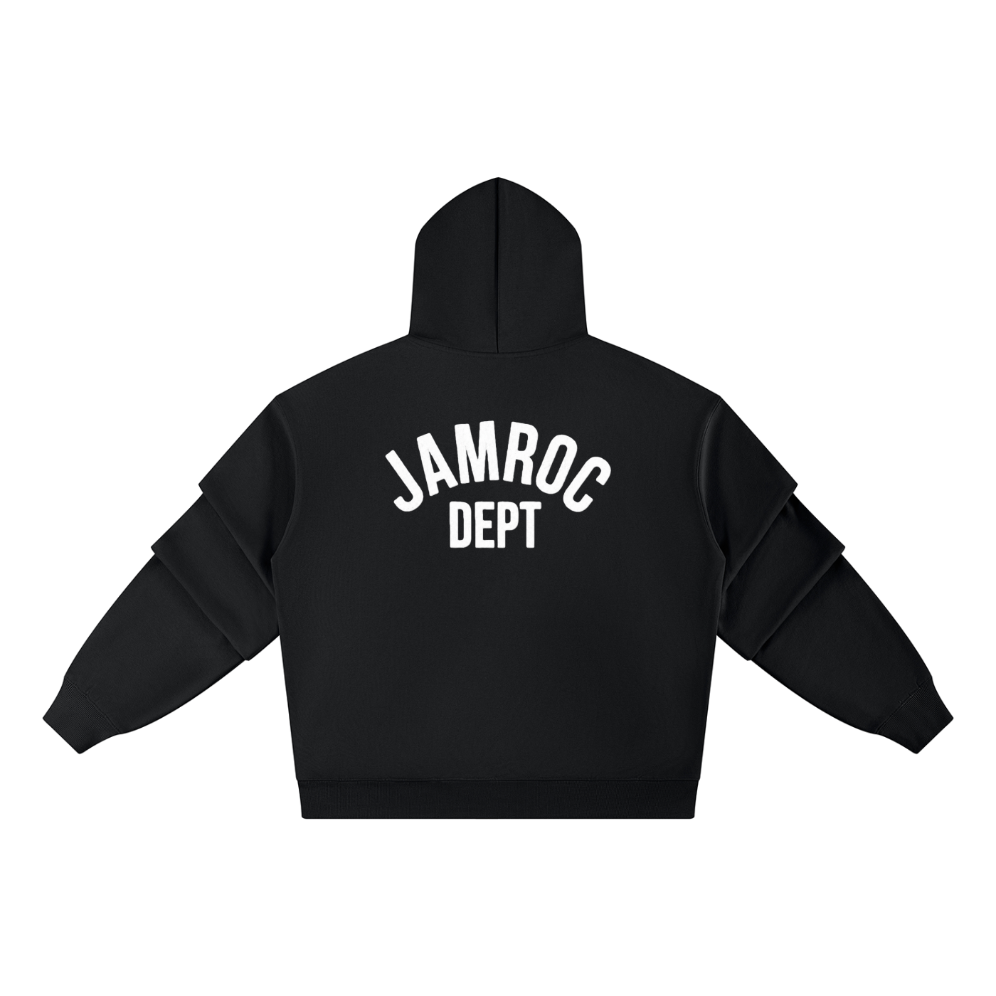 Unisex Heavyweight Ruched Sleeves Hoodie