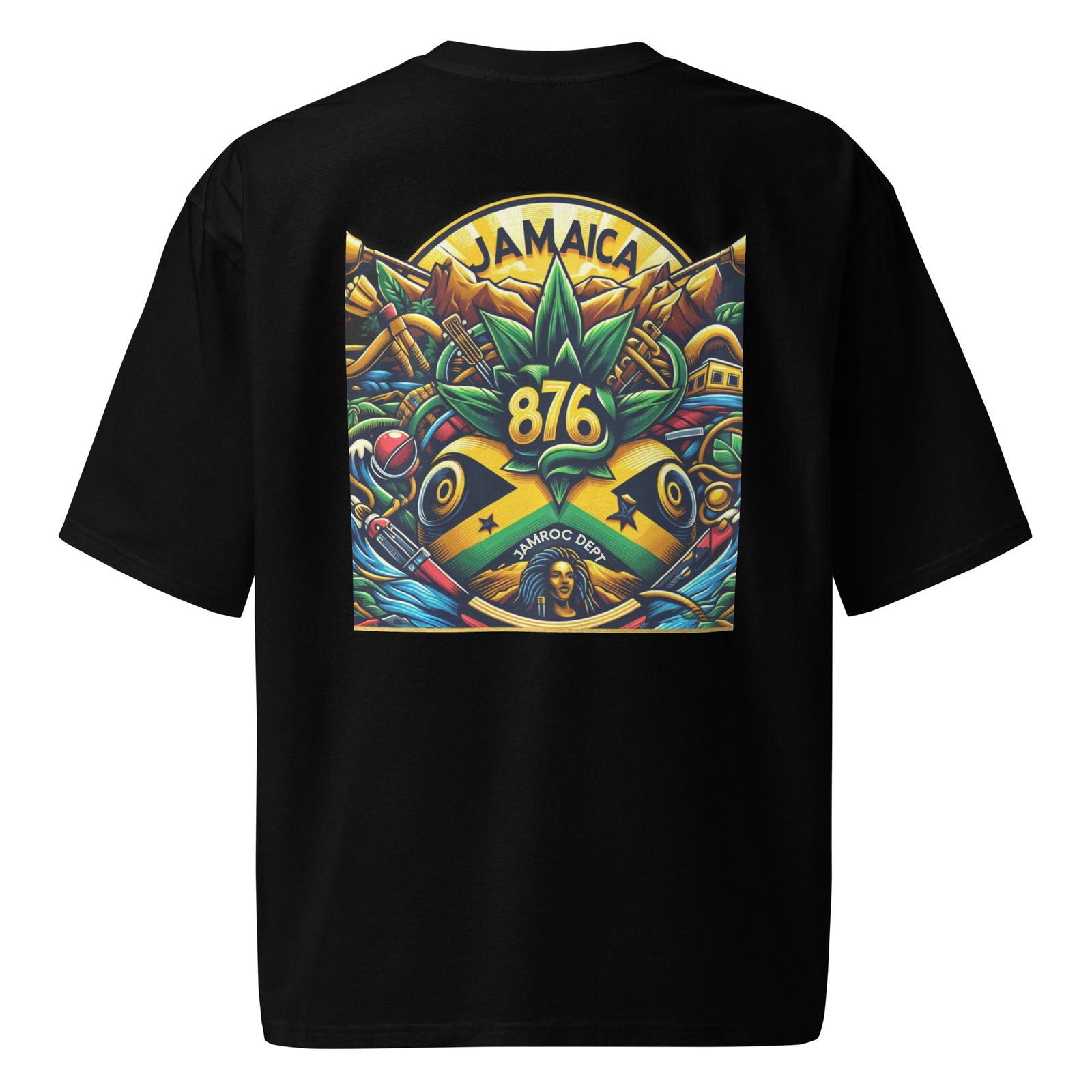 876 Classic Oversized heavyweight t-shirt - Jamroc Dept.
