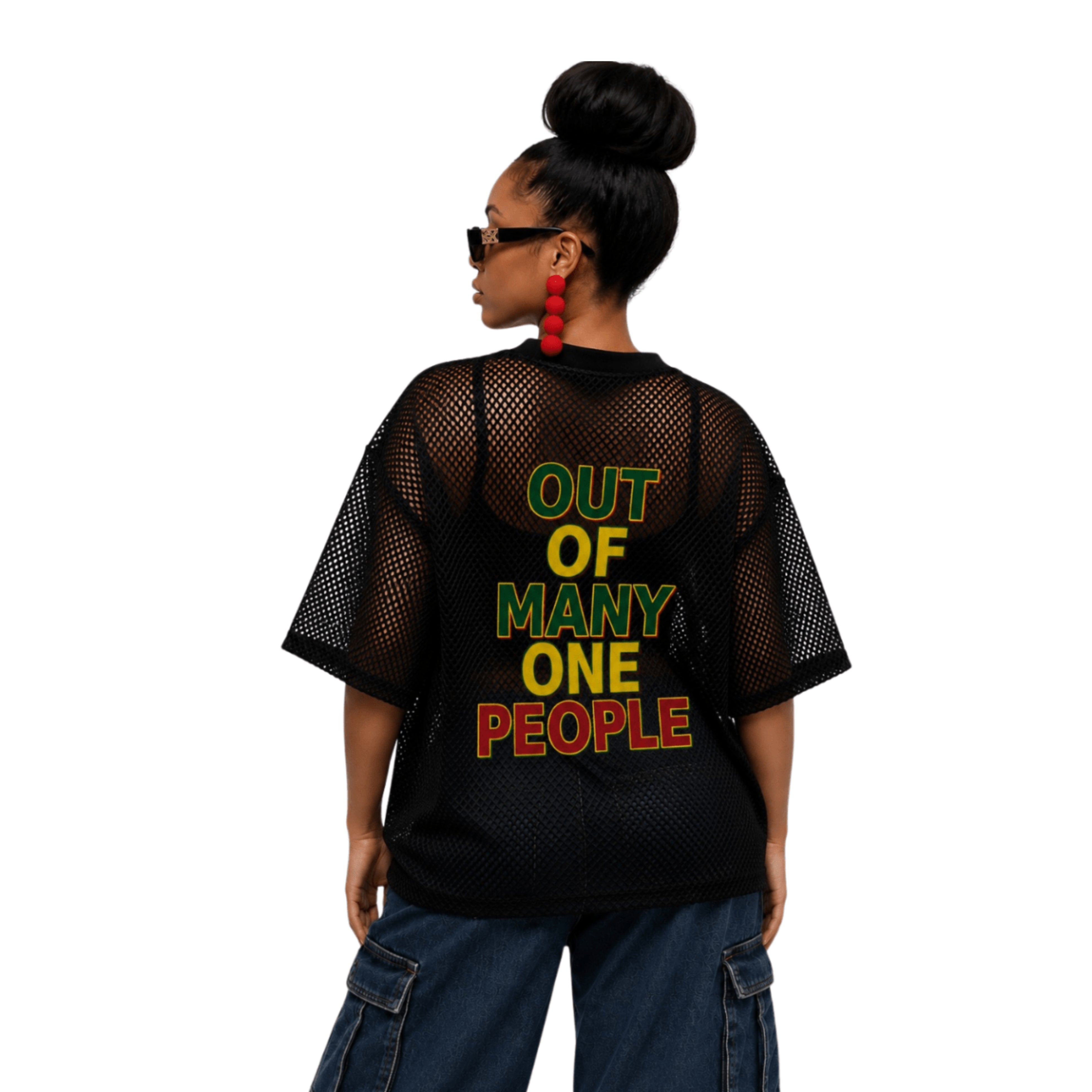 Jamaica Culture Net Boxy T-shirt