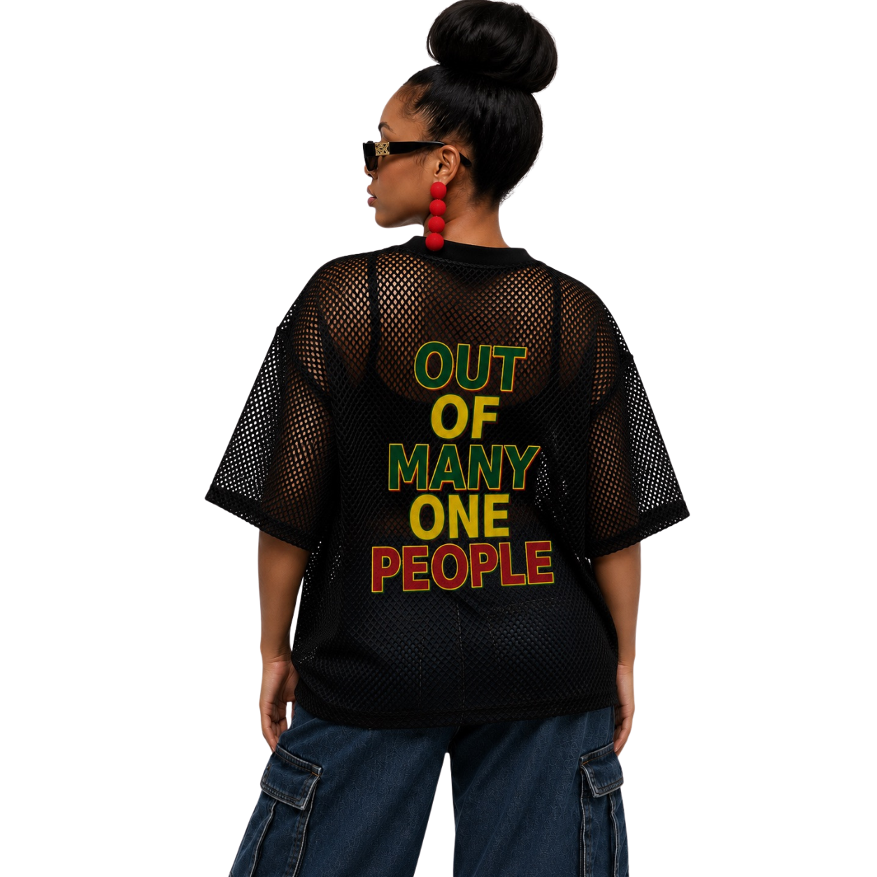 Jamaica Culture Net Boxy T-shirt