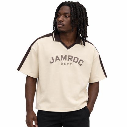 Jamroc Dept Color Block Boxy Polo Shirt