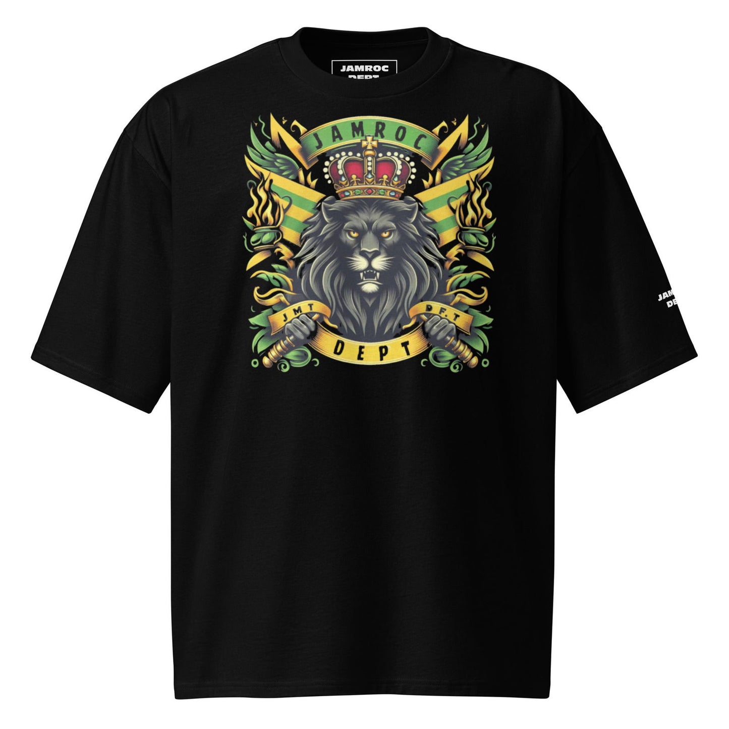 Lion Paw Oversized heavyweight t-shirt - Jamroc Dept.