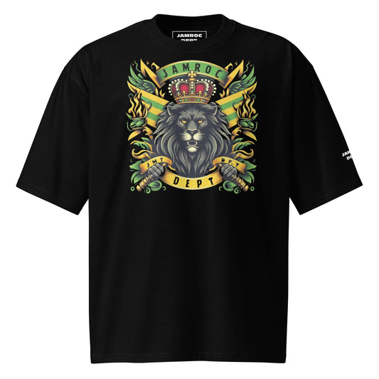 Lion Paw Oversized heavyweight t-shirt - Jamroc Dept.