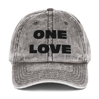 One Love Vintage Cotton Twill Cap - Jamroc Dept.