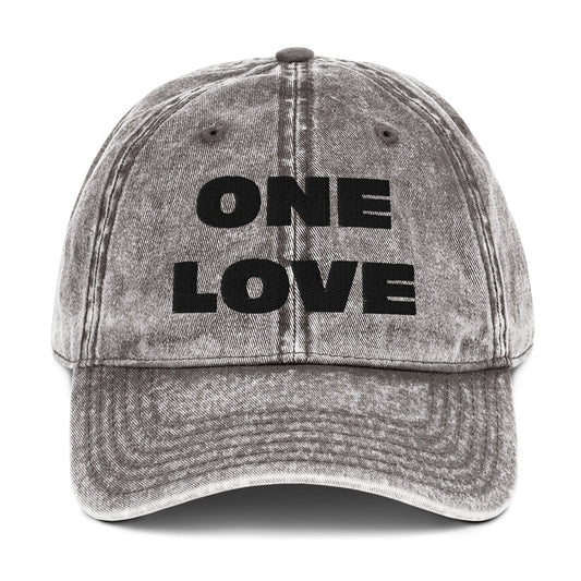 One Love Vintage Cotton Twill Cap - Jamroc Dept.