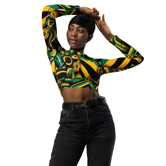 Technical long sleeve crop top - Jamroc Dept.
