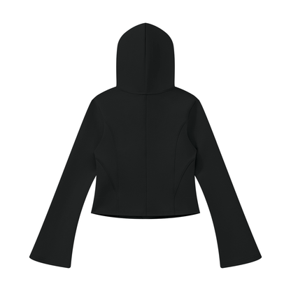 Women's Bell Sleeve Full Zip Hoodie