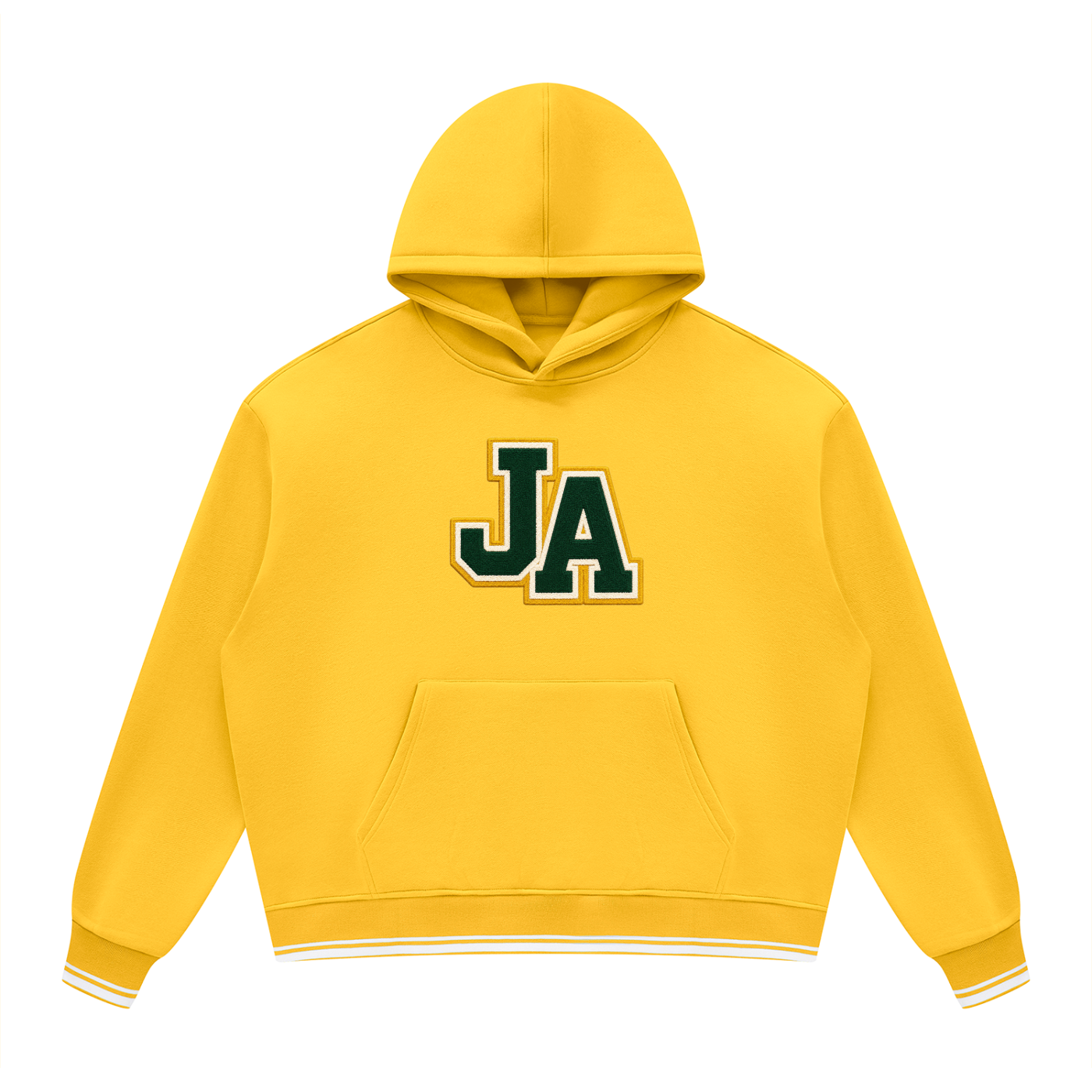 Unisex Oversized Color Block Fleece Hoodie