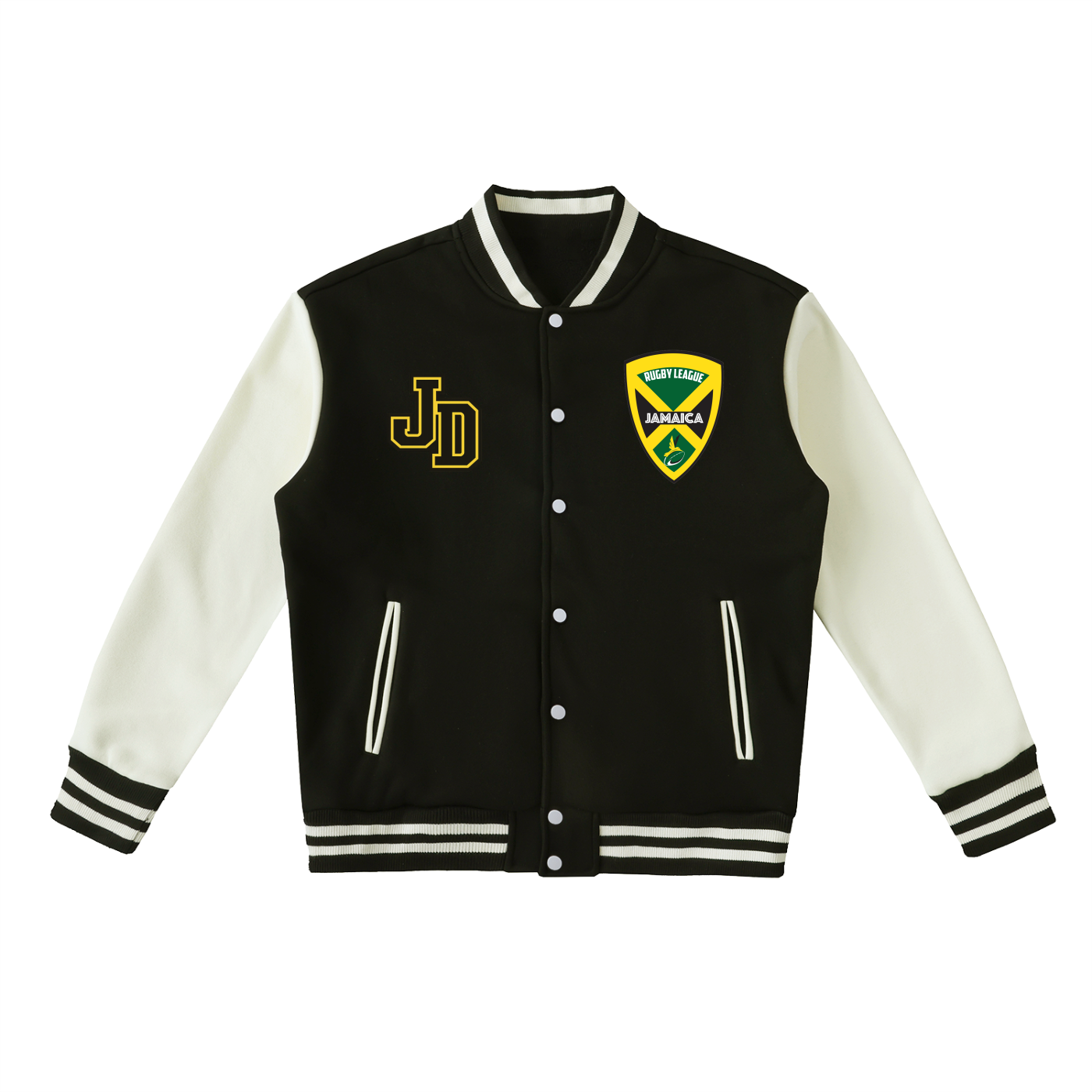 Jamroc Dept x Jamaica Rugby 876 Varsity Jacket