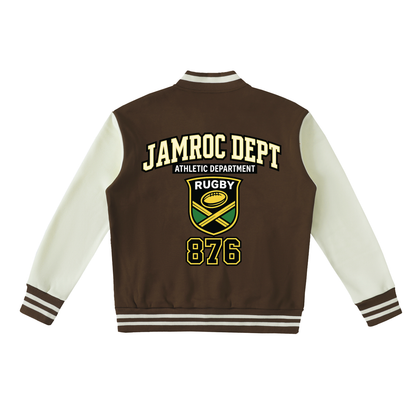 Jamroc Dept x Jamaica Rugby 876 Varsity Jacket