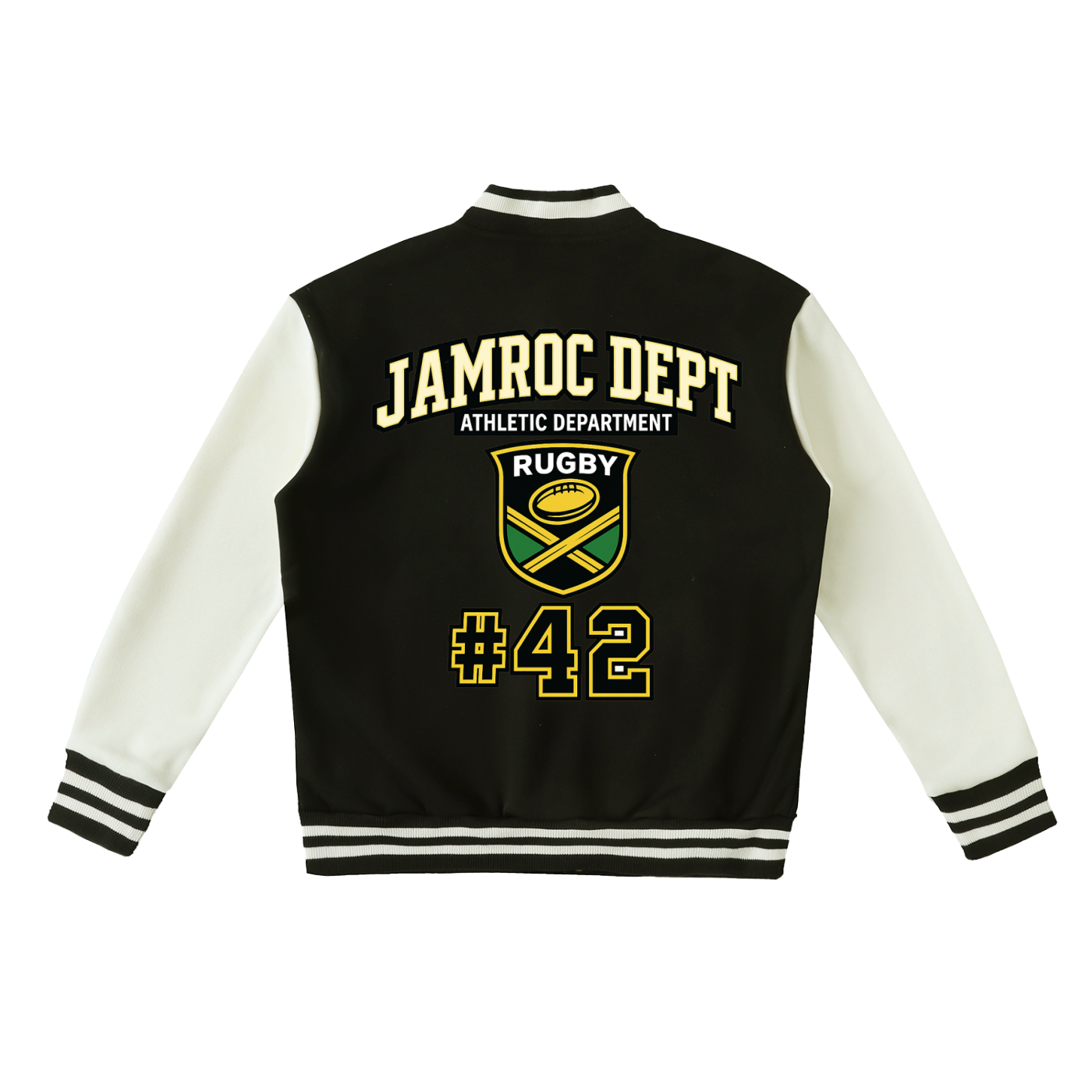 Two-Tone Fleeced Varsity Jacket