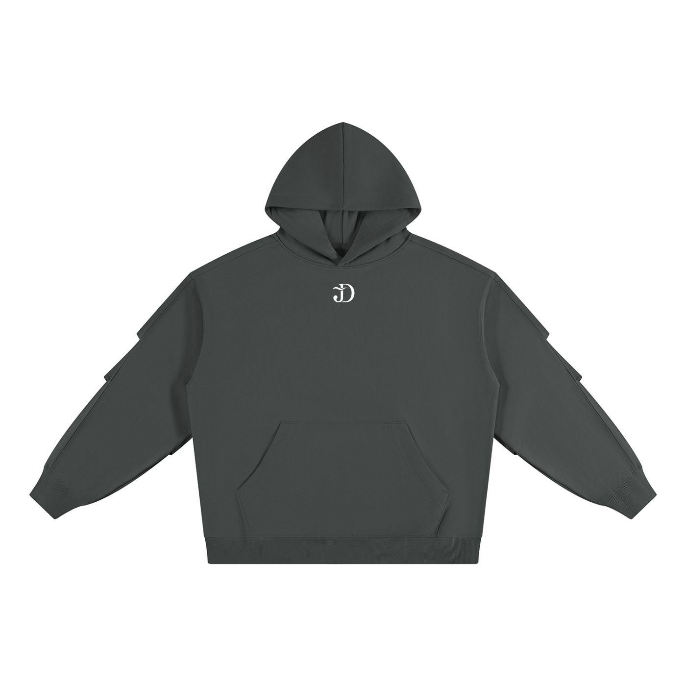 Unisex Heavyweight Ruched Sleeves Hoodie
