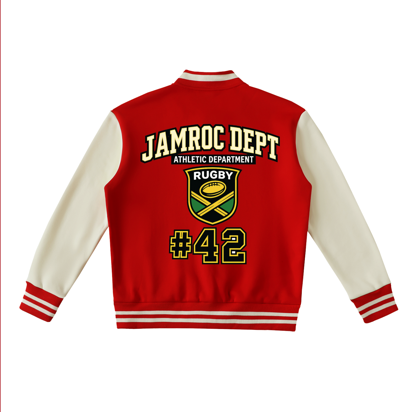 Two-Tone Fleeced Varsity Jacket