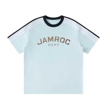 Unisex Colorblock Striped T-Shirt