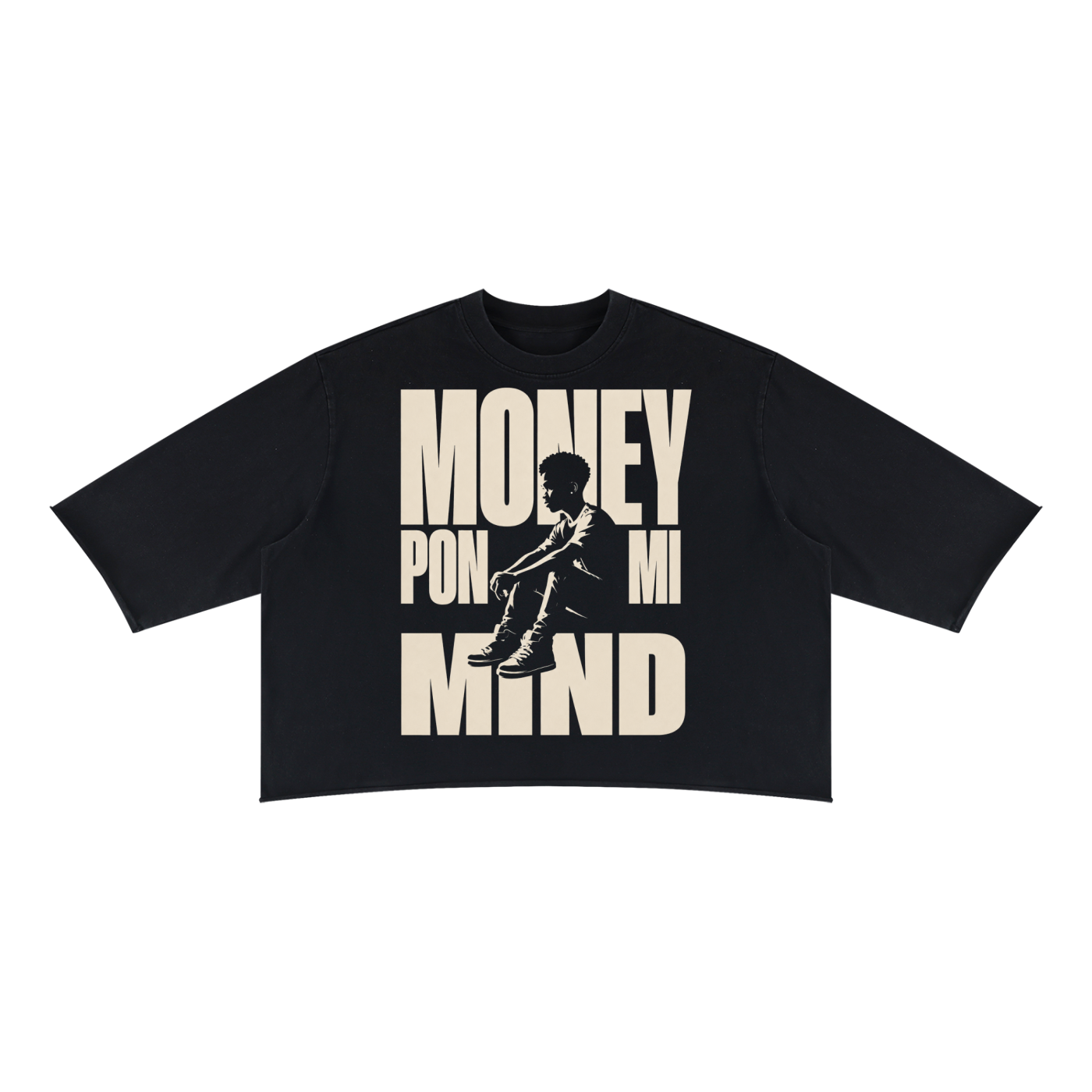 Money Pon Mi Mind Heavyweight Boxy Tee